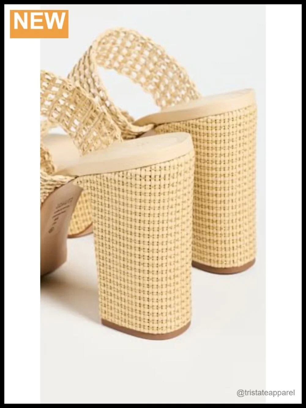Women's Leather Platform Heeled Sandals